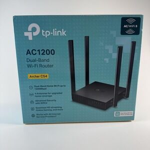 TP-Link Archer C54 AC1200‎ Dual-Band Wi-Fi 5 Router WPA3 4 Antennas MU-MIMO WPS